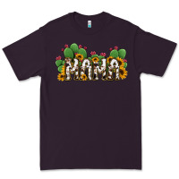 Plum Cactus Cowhide Sunflower Mama and Mini Set Premium Tee - Jasminsmagicworld