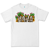 White Cactus Cowhide Sunflower Mama and Mini Set Premium Tee - Jasminsmagicworld