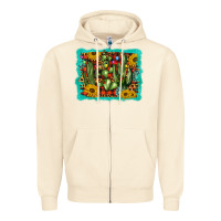 Sandshell cactus christmas Zipper Hoodie - BarkalooDesign