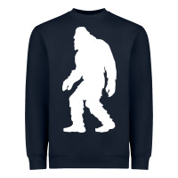 Navy bigfoot walking silhouette Heavyweight Sweatshirt - artisFamous