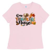 Bubblegum Pink one thankful nurse Ladies Tee - CowGirlArtShop