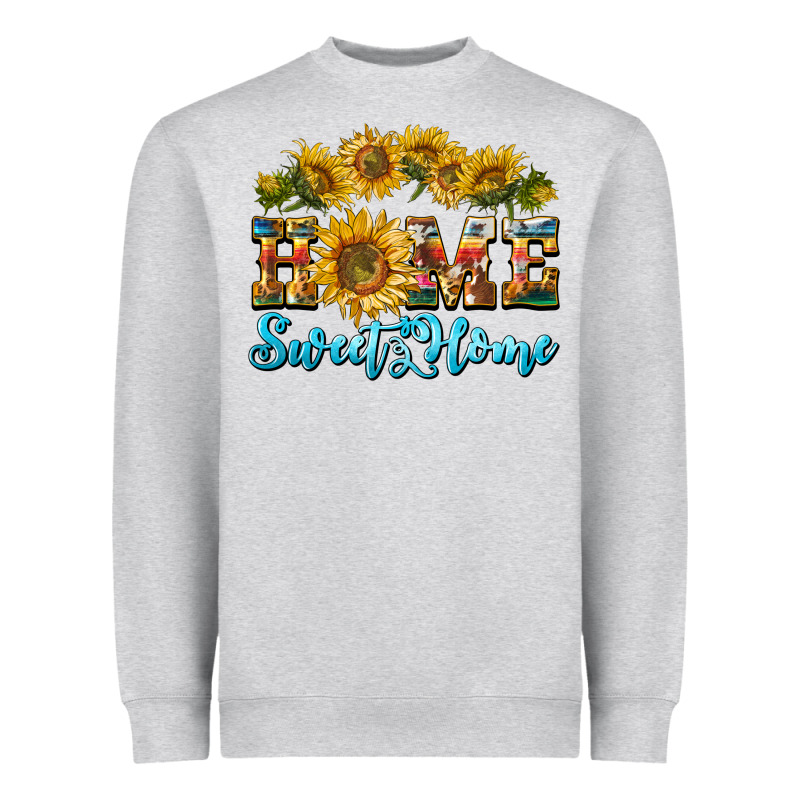 Home Sweet Home Sunflower Heavyweight Sweatshirt by BarkalooDesign | Teevron