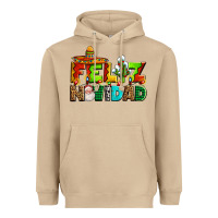 Mushroom feliz navidad sombrero Heavyweight Hoodie - AdoDesignShop