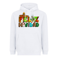 White feliz navidad sombrero Heavyweight Hoodie - AdoDesignShop