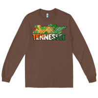 Chestnut tennessee map st patrick's day Long Sleeve Tee - FaDigitalArtStudio