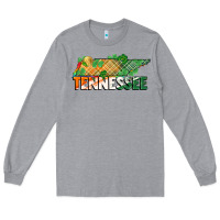 Heather Grey tennessee map st patrick's day Long Sleeve Tee - FaDigitalArtStudio
