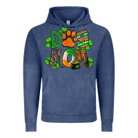 Vintage Denim St. Patricks Dog Mom Vintage Hoodie - FaDigitalArtStudio