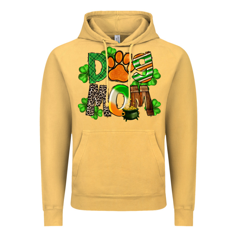 St. Patricks Dog Mom Vintage Hoodie by FaDigitalArtStudio | Teevron