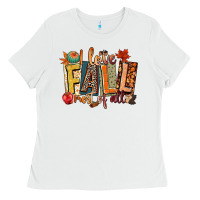 White i love fall most of all Ladies Tee - CowGirlArtShop