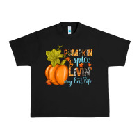 Black Pumpkin spice and livin' my best life Urban Heavy Tee - RanaPortraitStore