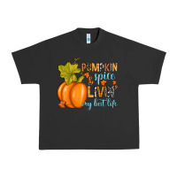 Pigment Black Pumpkin spice and livin' my best life Urban Heavy Tee - RanaPortraitStore