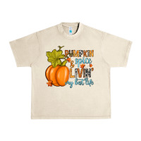 Sandshell Pumpkin spice and livin' my best life Urban Heavy Tee - RanaPortraitStore