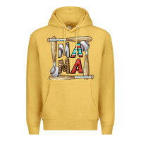 Antique Gold baseball mama Premium Hoodie - CowhideDigitalArt