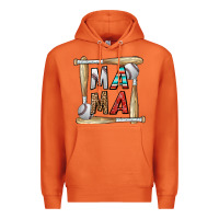 Carrot baseball mama Premium Hoodie - CowhideDigitalArt
