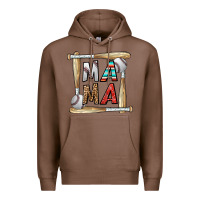 Chestnut baseball mama Premium Hoodie - CowhideDigitalArt