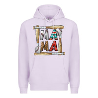 Lilac baseball mama Premium Hoodie - CowhideDigitalArt