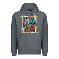 Rock baseball mama Premium Hoodie - CowhideDigitalArt