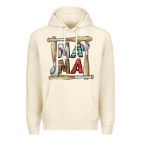 Sandshell baseball mama Premium Hoodie - CowhideDigitalArt