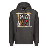 Smoke baseball mama Premium Hoodie - CowhideDigitalArt