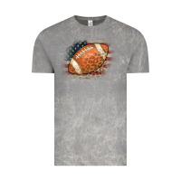 Cloud Rock American Flag Football Leopard Vintage Tee - CowCowDesign