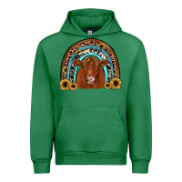 Emerald red angus rainbow Urban Hoodie - JahusDesignShop
