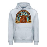 Heather Grey red angus rainbow Urban Hoodie - JahusDesignShop