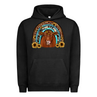 Pigment Black red angus rainbow Urban Hoodie - JahusDesignShop