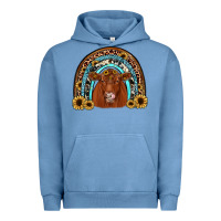 Pigment Pebble Blue red angus rainbow Urban Hoodie - JahusDesignShop
