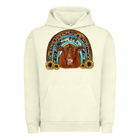 Pigment Pistachio red angus rainbow Urban Hoodie - JahusDesignShop