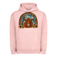 Pigment Salmon red angus rainbow Urban Hoodie - JahusDesignShop
