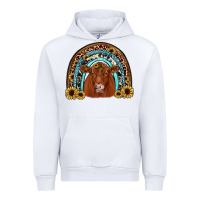 White red angus rainbow Urban Hoodie - JahusDesignShop