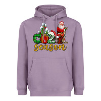 Lavender cozy season with santa christmas tree cactus and gift Heavyweight Hoodie - AdoDesignShop