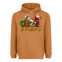 Meerkat cozy season with santa christmas tree cactus and gift Heavyweight Hoodie - AdoDesignShop