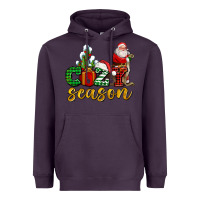 Plum cozy season with santa christmas tree cactus and gift Heavyweight Hoodie - AdoDesignShop