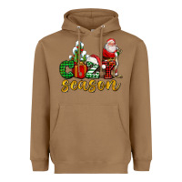 Toasted Coconut cozy season with santa christmas tree cactus and gift Heavyweight Hoodie - AdoDesignShop