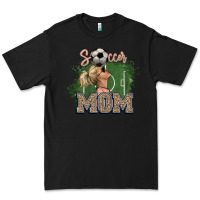 Black Soccer Mom Premium Tee - HowdyJamesFarm