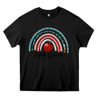 Black fifth grade rainbow Heavy Core Tee - RanaPortraitStore