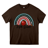 Chocolate Brown fifth grade rainbow Heavy Core Tee - RanaPortraitStore
