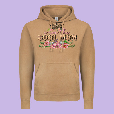 I Am The Cool Mom Vintage Hoodie Designed By Fadigitalartstudio