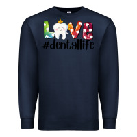 Navy love dentallife Premium Sweatshirt - AdoDesignShop