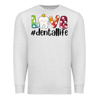 Oatmeal Heather love dentallife Premium Sweatshirt - AdoDesignShop