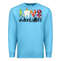 Ocean Blue love dentallife Premium Sweatshirt - AdoDesignShop