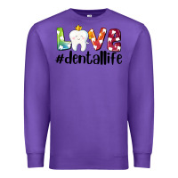 Purple love dentallife Premium Sweatshirt - AdoDesignShop
