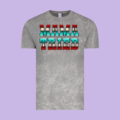 Mama Tried Serape Vintage Tee Designed By Cowcowdesign