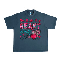 Midnight Navy you make my heart sing Urban Heavy Tee - OliviaCreatesArt