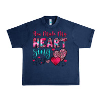 Navy you make my heart sing Urban Heavy Tee - OliviaCreatesArt