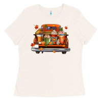 Bone coffee cups truck Ladies Tee - CowGirlArtShop