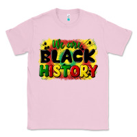 Bubblegum Pink we are black history Classic Tee - CowGirlArtShop