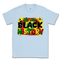 Dusty Blue we are black history Classic Tee - CowGirlArtShop