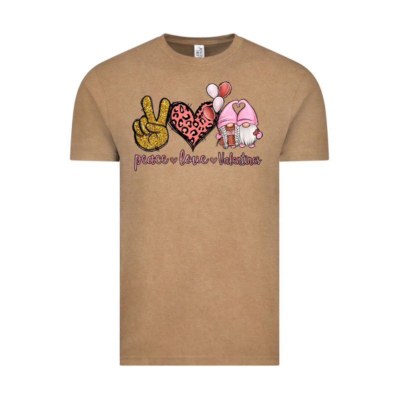 Peace Love Valentines Gnomes Vintage Tee by Jasminsmagicworld | Teevron